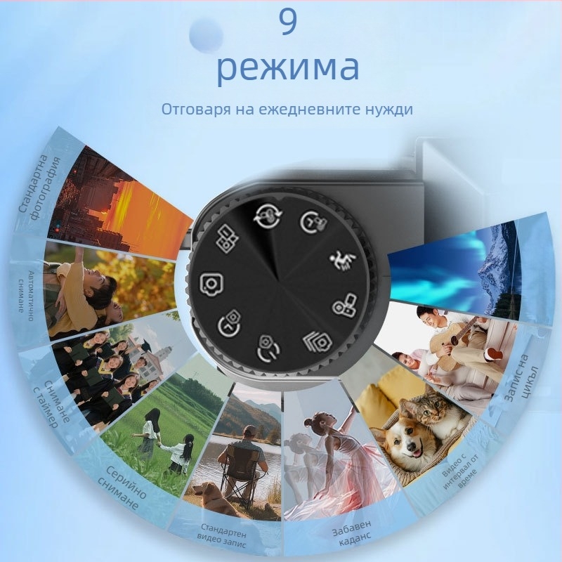 64MP безогледална цифрова камера R10, 6K видеозаснемане, преносима Wi‑Fi камера за влог, въртящ се екран, CMOS сензор, 3.0-инчов LCD, USB и HDMI