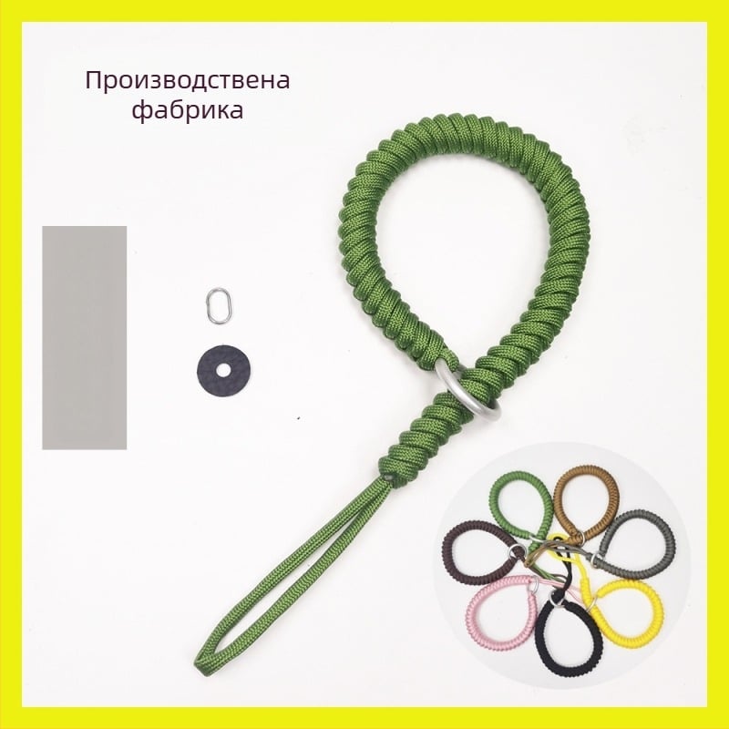 Каишка за китка на камера от найлоново въже TD6620, универсална за фотоапарати, регулируема дължина, товар до 10 кг