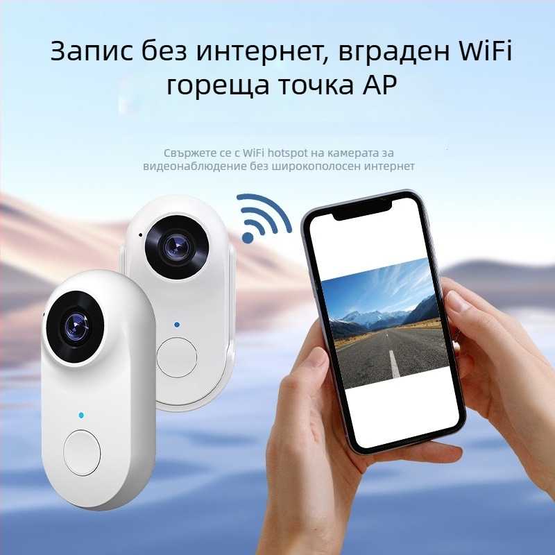 WiFi мини камера за пръст, 2MP, ABS корпус, модел A100+, видеорекордер за мотоциклети и домашни любимци