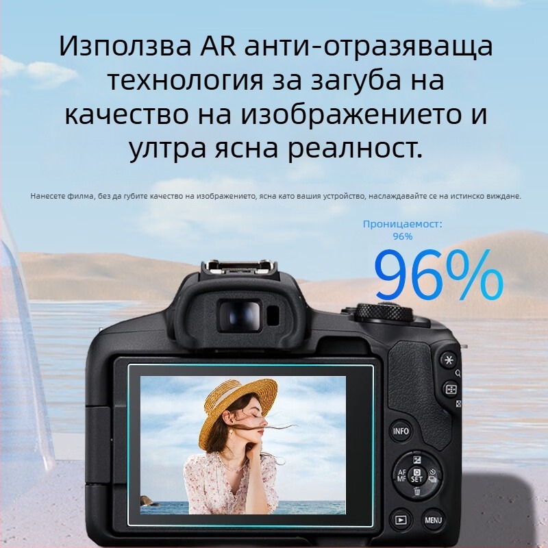 Canon EOS R50/R6 защитно покритие за екран - AR антиотразително PET, многослойно ламиниране, Yisi