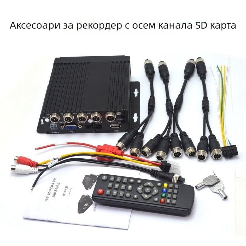 1080p автомобилен видеорегистратор със SD карта, 120° широк ъгъл, запис до 32 часа, поддръжка до 128 GB, монтаж под приборния панел