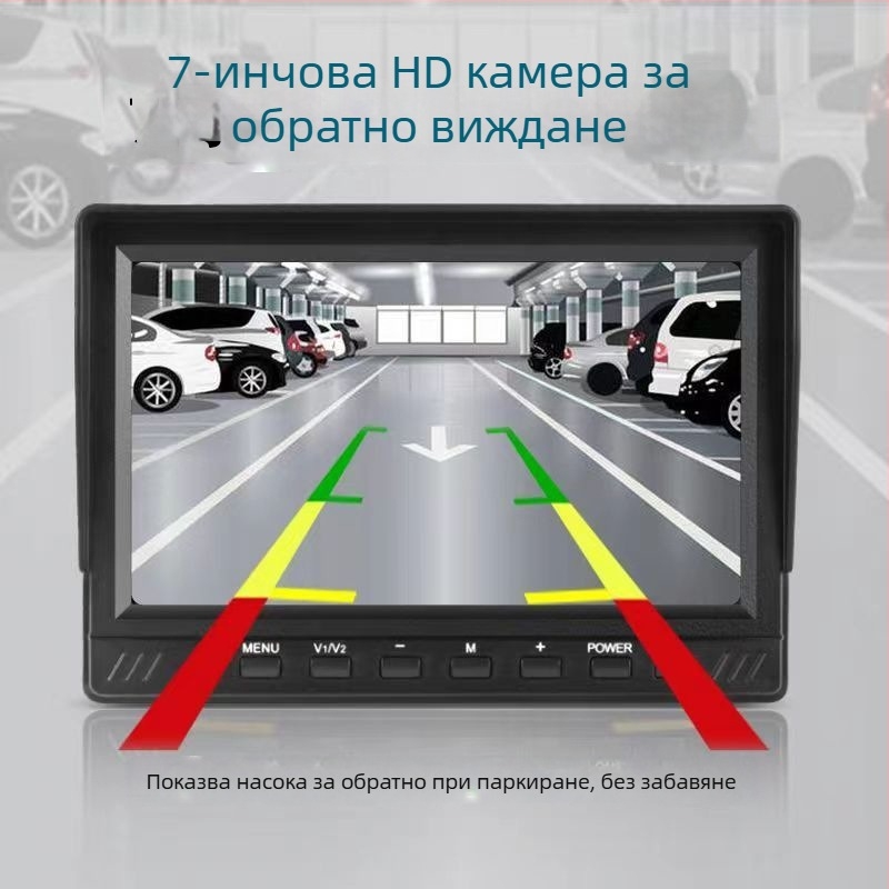 Камионен видеорегистратор с двойен преден и заден запис, 1080p, 170° ъгъл, TF карта, захранване 12–36V