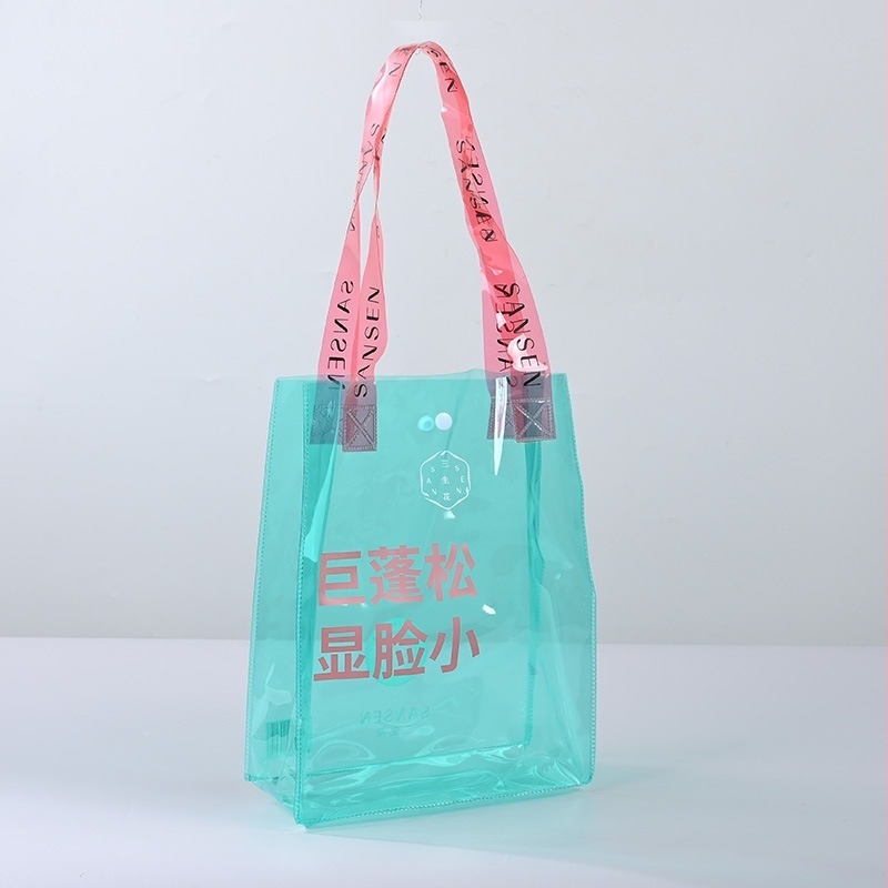 PVC лазерна чанта с персонализирано лого, чанта с цип за многократна употреба