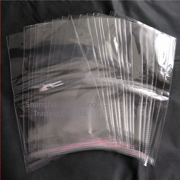 OPP прозрачна самозалепваща опаковъчна торбичка за облекло, дебелина 0,07 мм