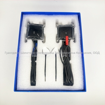 Car View A3S Система за мониторинг на слепи зони с 2.4GHz микровълнова и LED предупреждение, обхват 8–12 м, 12V захранване, 2 датчика