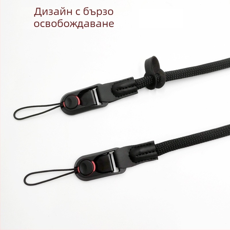 Камера презрамка от нейлонова корда, регулируема, с две щипки и бързодействаща катарама, модел TD6243, Toda