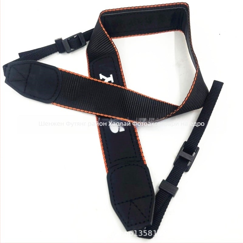Ремък за рамо за DSLR/SLR камера, найлон, модел A6000, 2 клипа, регулируема дължина, максимално натоварване 15