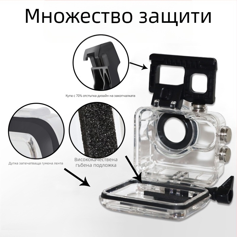 Go3 Pro водоустойчив корпус за 360Go3 — PC материал, инжекционно формован, прахозащитен