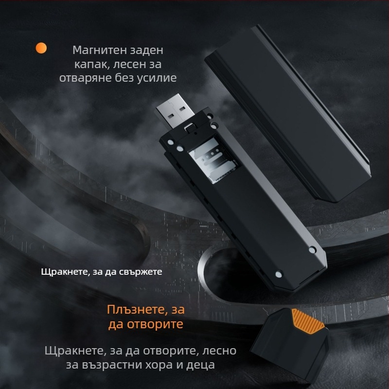 Xinxun 4G USB преносим Wi‑Fi 6 точка за достъп за дома и колата, без SIM карта, безжичен широколентов интернет с директно свързване към компютър