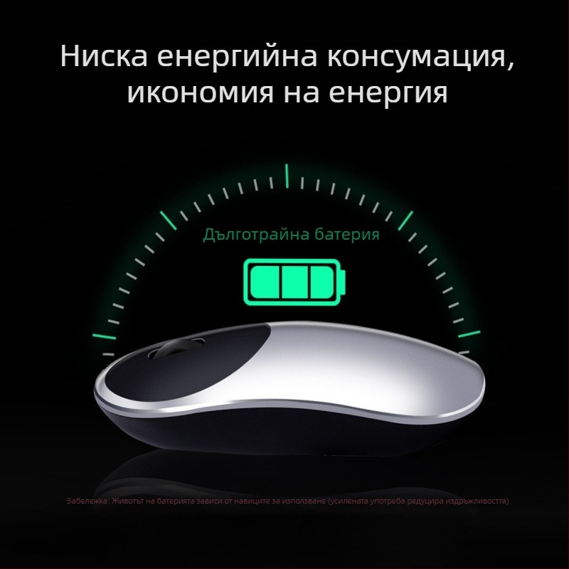Безжична мишка с двойен режим, тиха Bluetooth компютърна мишка, модел 2103300