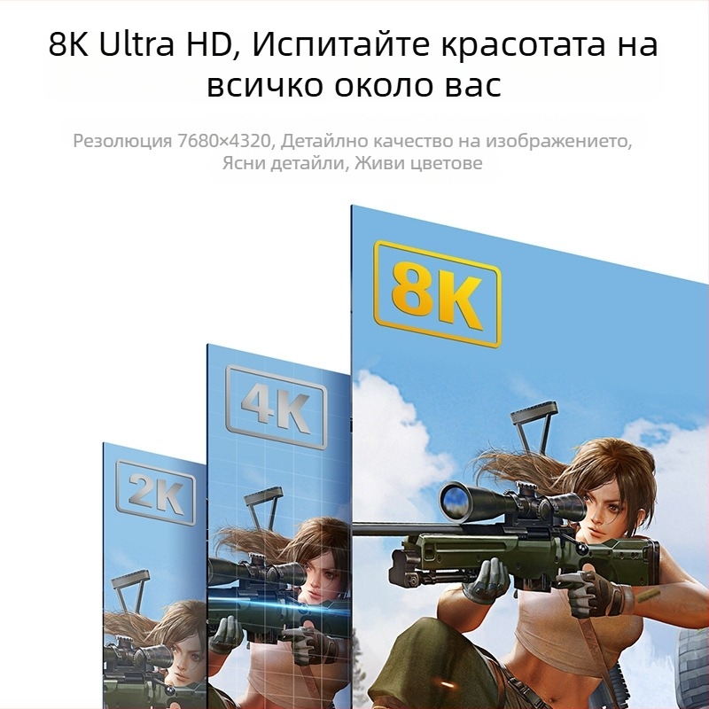 Кабел Mini DP към DP 1.4, DP/MiniDP конектори, мед без кислород с позлатено покритие, дължина 1m/2m/3m, за персонален компютър