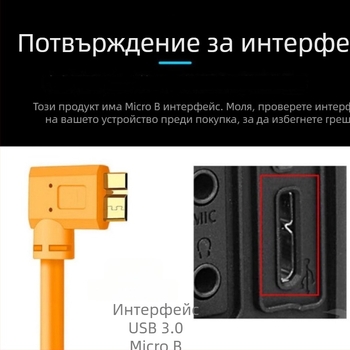 USB кабел за камера с мини USB интерфейс, адаптер кабел, безкислородна мед, дължини 1.8–8 м