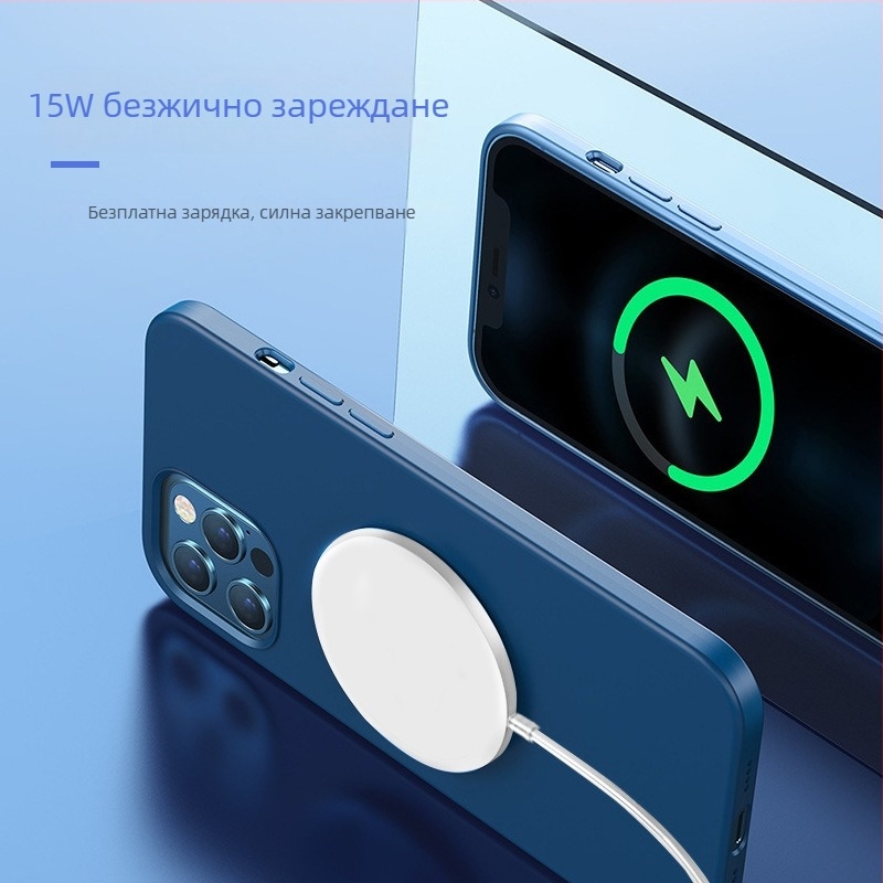 MagSafe магнитно безжично зарядно за iPhone 12 с поп-ъп дизайн, 15W PD зареждане