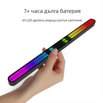 Автомобилен вътрешен RGB амбиент светлина - USB захранване, 64-бит двойна издръжливост, ритъмно осветление, гъвкави опции за монтаж