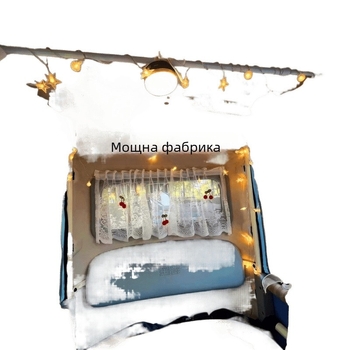 Слънцезащитна завеса за електрическа четириколесна триколка Haibao, монтаж с вакуумни щипки, нетъкан текстил, рефлексивен тип, ламелна висяща конструкция