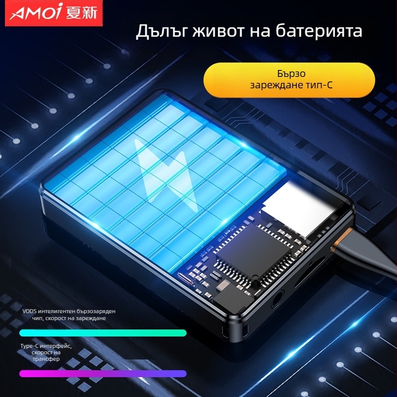 MP3 плеър Xia Xin X1 Bluetooth HiFi 5.0 с TF карта, запис и FM радио