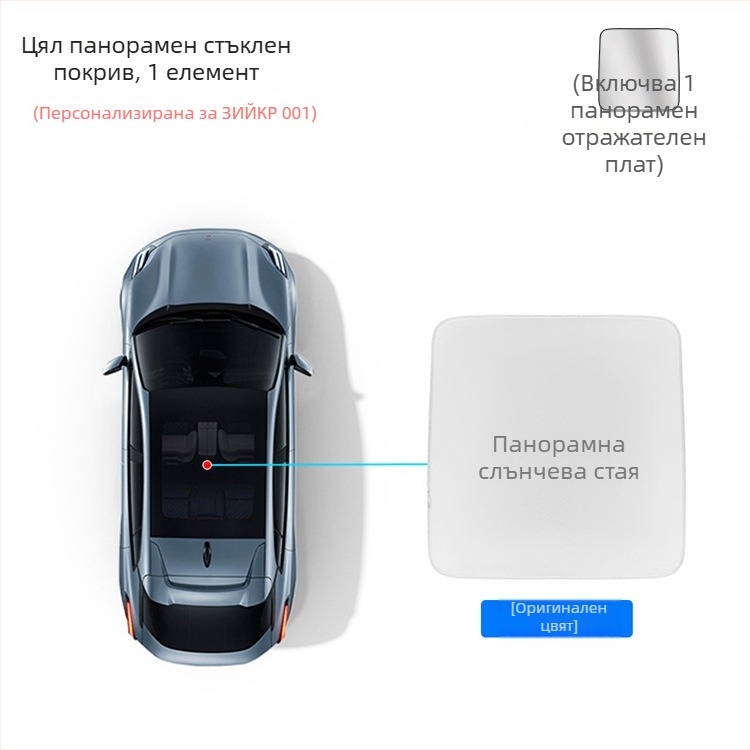 Слънцезащитна щора за ZEEKR 001, мрежест материал, монтаж тип карта, топлоизолационен панел, вътрешна част за прозореца (мрежа; монтаж тип карта; топлоизолация; за прозорец)