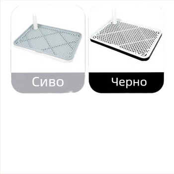 Плосък тоалет за домашни любимци с подвижна тава за отпадъци, против разпръскване