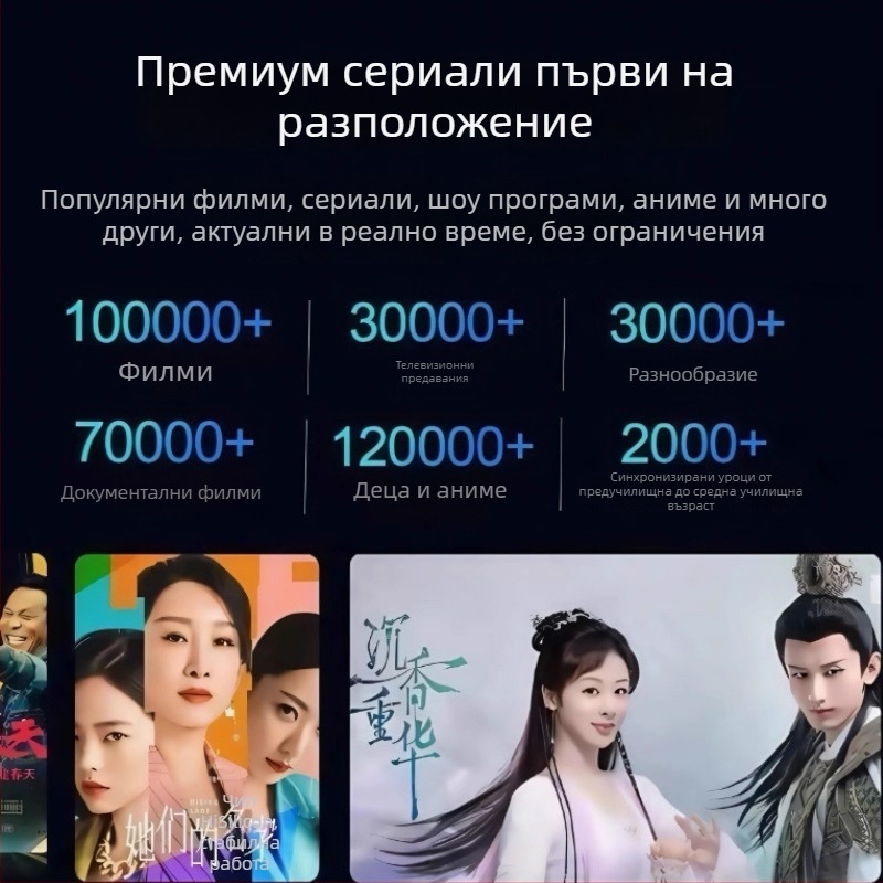 TV бокс с Android, процесор Hisense, 1GB RAM, 8GB памет, 4K изход