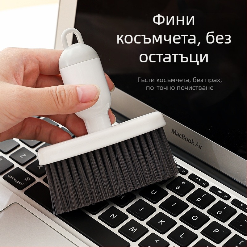 Четка за почистване на пукнатини — преносима, разглобяема, клавиатурна и прахова четка за перваз на прозореца с меки четина