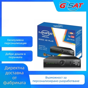 DVB-S2 HD телевизионна сет-топ кутия с 1080p резолюция, 512 MB RAM и поддръжка за твърд диск