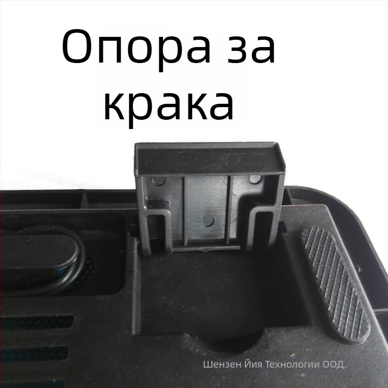 Охладител за лаптоп N19 - метална мрежа, вентилатор, 1 вентилатор, съвместим с ноутбук, ултрабук и плейбук
