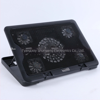 Охладител за лаптоп SY-C5, 5 вентилатора, въздушно охлаждане, за лаптоп/ултрабук/PlayBook