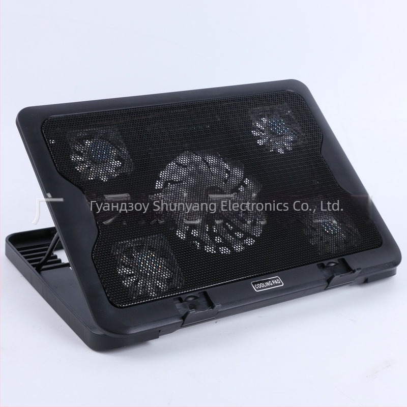 Охладител за лаптоп SY-C5, 5 вентилатора, въздушно охлаждане, за лаптоп/ултрабук/PlayBook