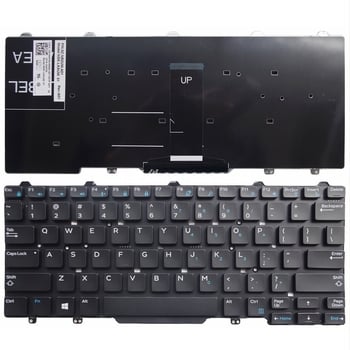 Лаптоп клавиатура за Dell Latitude 3340, E5450 и E7450; Модел E3340; 76 клавиши; PS/2 и USB интерфейси; Кабелно свързване; Поддръжка за Plug and Play.