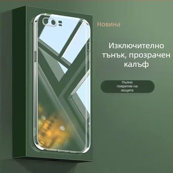 Калъф за Honor 9 STF-AL00 - прозрачен силиконов протектор, пълна защита на камерата, удароустойчив