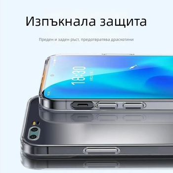 Калъф за Honor 9 STF-AL00 - прозрачен силиконов протектор, пълна защита на камерата, удароустойчив