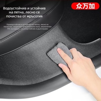 Tesla Model Y вътрешен аксесоар: заден праг, стъпало за посрещане и защита на прага, подходящ за модели 2019–понастоящем