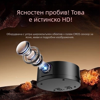 C6 вътрешна безжична HD охранителна камера, широкоугълна леща, дистанционен достъп, 1 камера