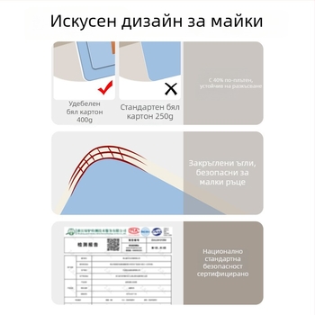 Бебешки когнитивни флаш карти, хартиени карти за разпознаване с музика/звук, за деца 0–3 г, OEM лого персонализация