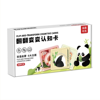 Бебешки когнитивни флаш карти, хартиени карти за разпознаване с музика/звук, за деца 0–3 г, OEM лого персонализация