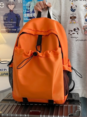 Унисекс раница за пътуване, водоустойчива с множество джобове, от найлон, капацитет 20–35 л, съвместима с 13-инчов лаптоп, презрамки с въздушна подложка.