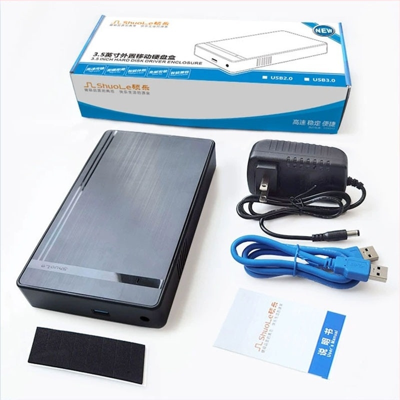 SATA външен корпус за твърд диск с USB 3.0 и Type-C, ABS корпус, поддържа до 18TB, 5Gbps трансфер