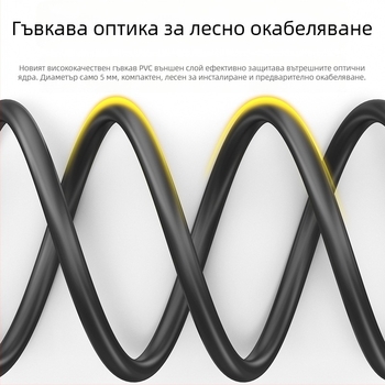 DP оптичен кабел, версия 1.4, 8K/144Hz инженерно-геймърски висококачествен кабел за компютър и монитор