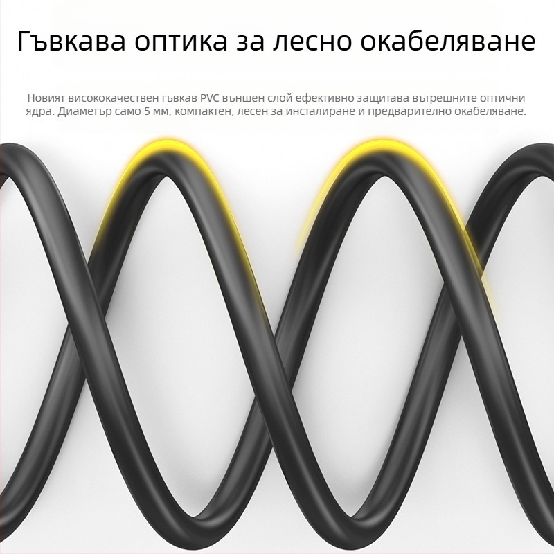 DP оптичен кабел, версия 1.4, 8K/144Hz инженерно-геймърски висококачествен кабел за компютър и монитор
