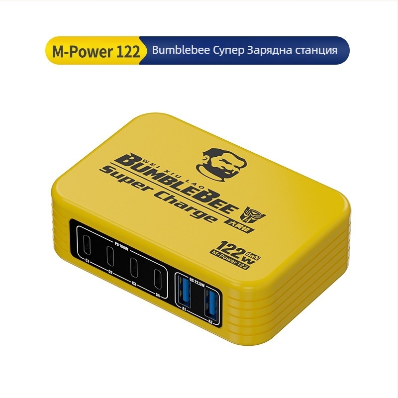 Ou Zheng Ozq4 6-портова USB станция за бързо зареждане с LED индикатори за Apple и Android телефони