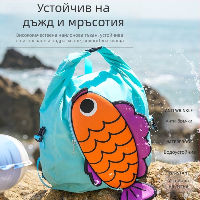 Детска водоустойчива раница от нейлон с животински принт, унисекс, марка Little insect home, за спорт на открито