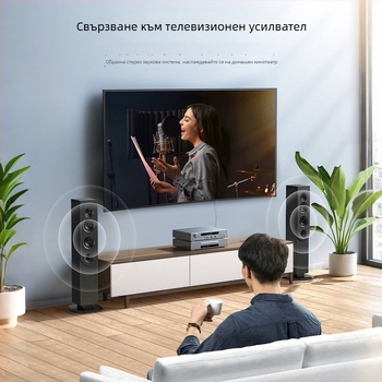 Sunkandi Av107 аудио кабел, коаксиален, женски към 2× RCA, златно покритие на конекторите, мед безкислородни проводници