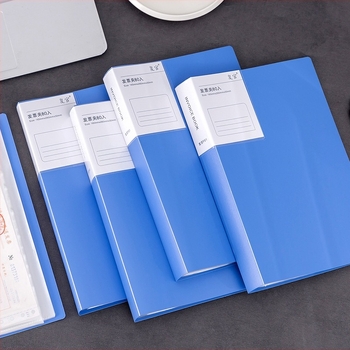 Многостранична папка за фактури по ДДС с персонализирано лого, пластмасова, модели F60/F61