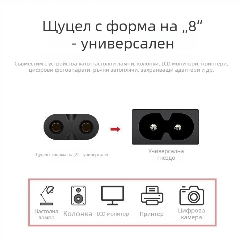 Захранващ кабел Shenghang, PVC изолация, сертифициран Tsti, общо приложение