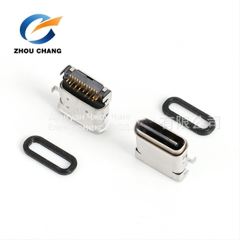 Type-C24P3.1 женски конектор със водоустойчив корпус, 24-пинов за 3C дигитално приложение