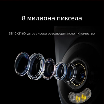 Умна камера MJSXJ12HL, управление чрез мобилно приложение, съвместим с Android, вътрешна употреба, пускане през 2025 г.