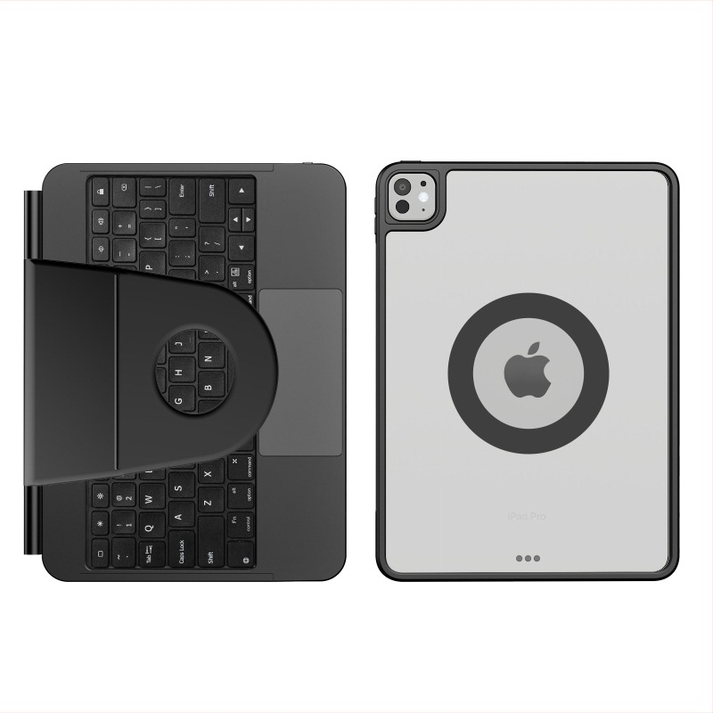 iPad Pro 11 (2024) калъф за защита със Bluetooth клавиатура, разделяема, подсветка и числова клавиатура