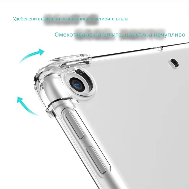 TPU прозрачен калъф за iPad – удароустойчив, антиотпечатъци, защита от изпускане
