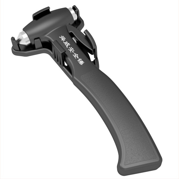 Shun Wei SD-3501 с поставка – многофункционален автомобилен спасителен чук: пробивач за стъкла, аварийно средство за бягство, ABS + стомано Rockwell 65, тегло 250 g