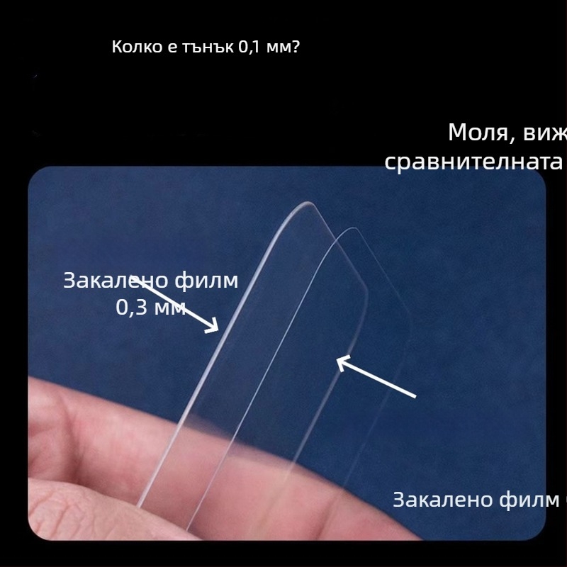 Закален протектор за екран за iPhone 16 Pro, ултра тънък, HD прозрачен, преден протектор, прахоустойчив, анти отпечатък, удароустойчив